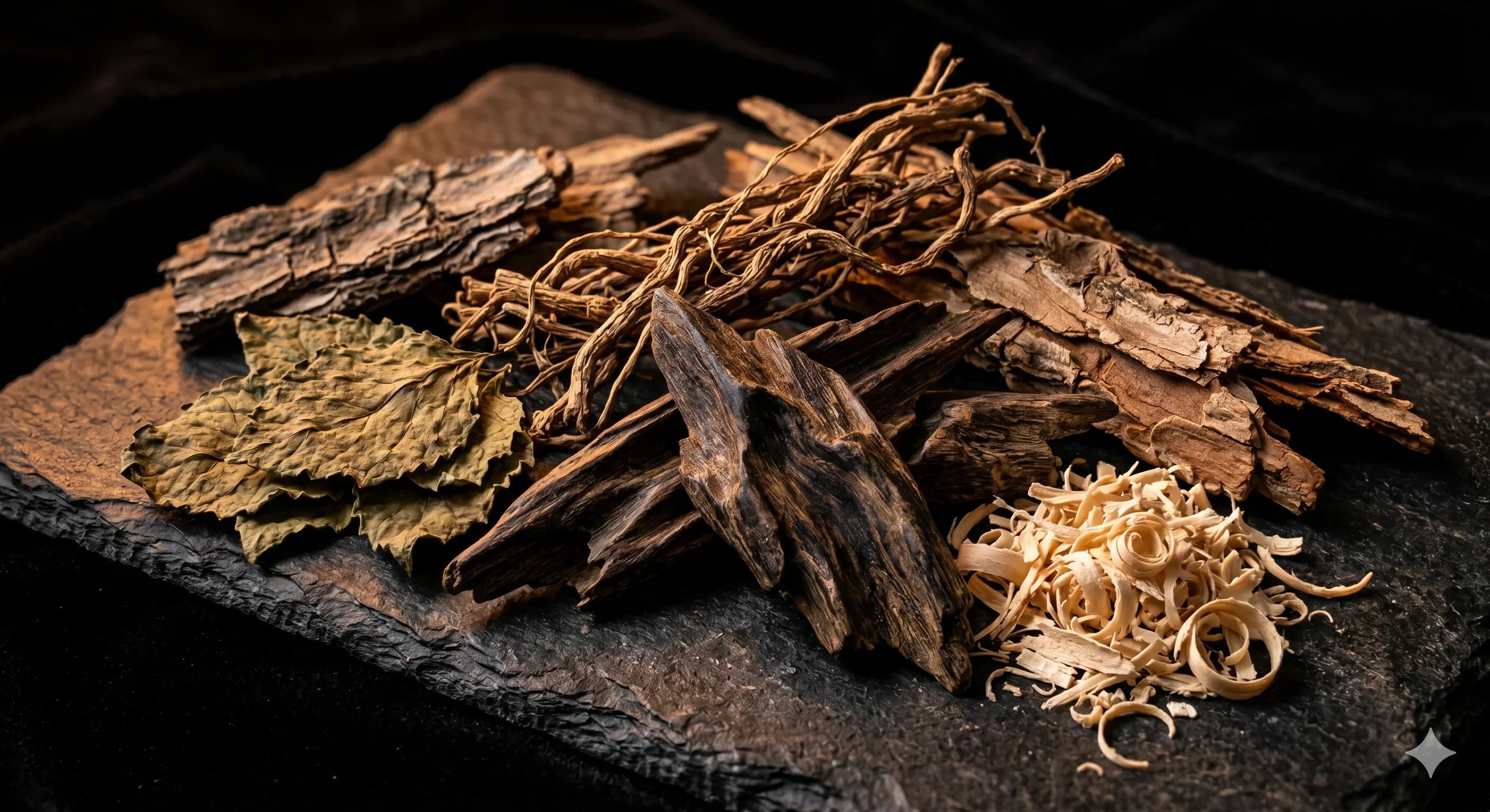 Oud, sandalo e vetiver evocano la profondità dei profumi legnosi di nicchia de L'Atelier dei Profum