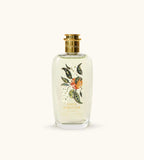 Flacone Di Profumo Fragonard Fleur D Oranger Eau De Toilette 100 Ml Su Sfondo Con Fiori D Arancio E Agrumi.