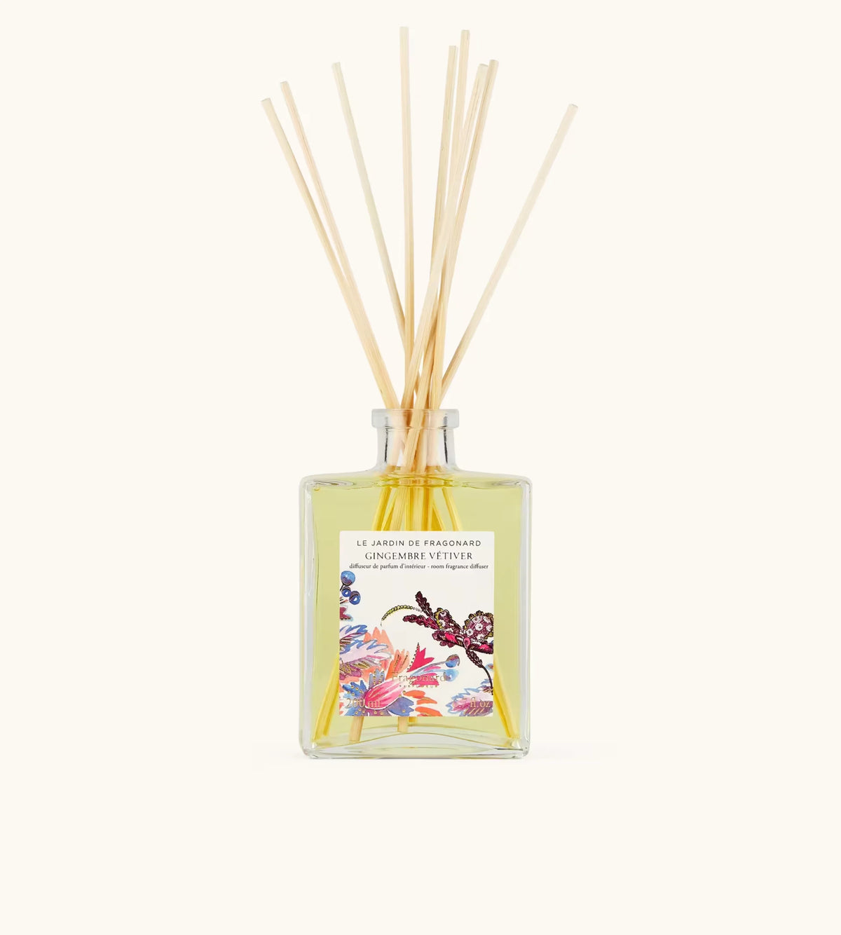 Dettaglio Del Diffusore D Ambiente Fragonard Gingembre Vétiver 200 Ml Con Note Olfattive Di Zenzero E Vetiver.