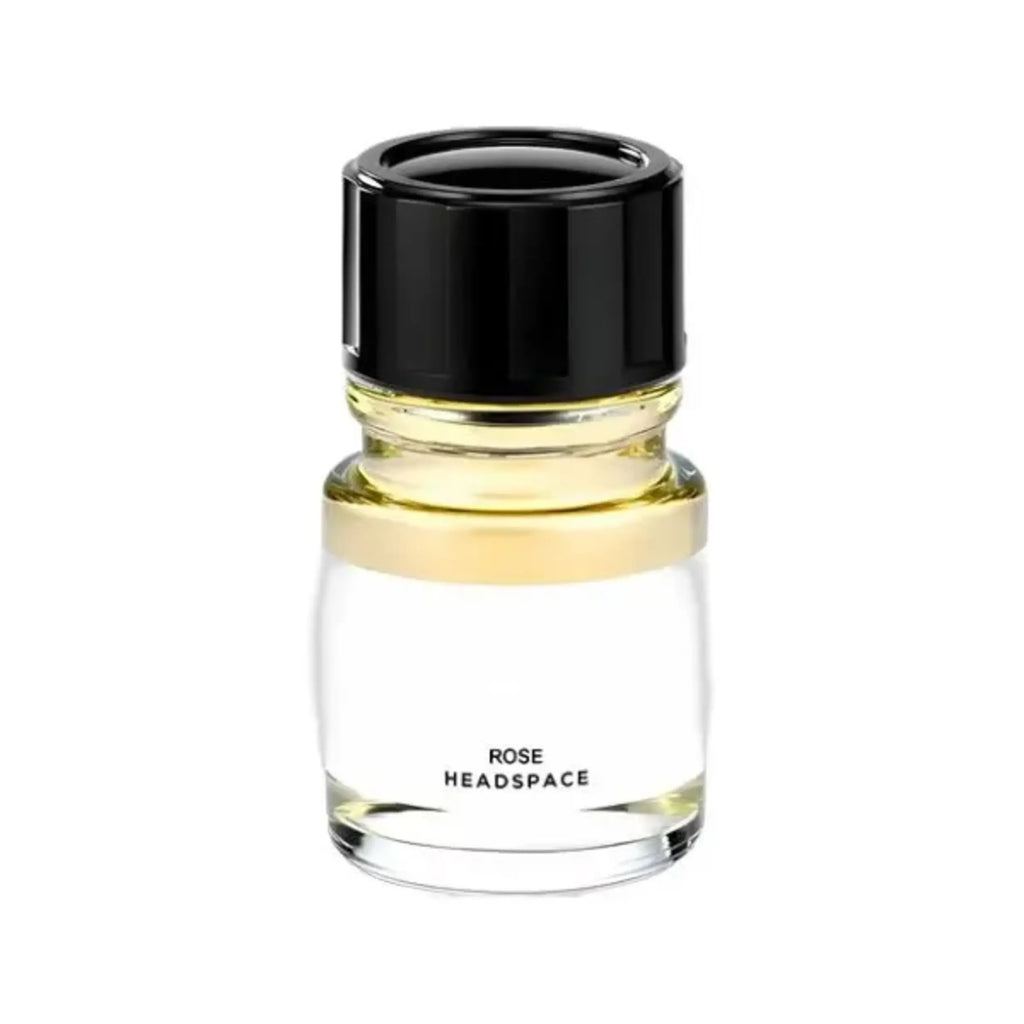 Flacone Di Profumo Headspace Rose Eau De Parfum 30 Ml Su Sfondo Elegante E Floreale.
