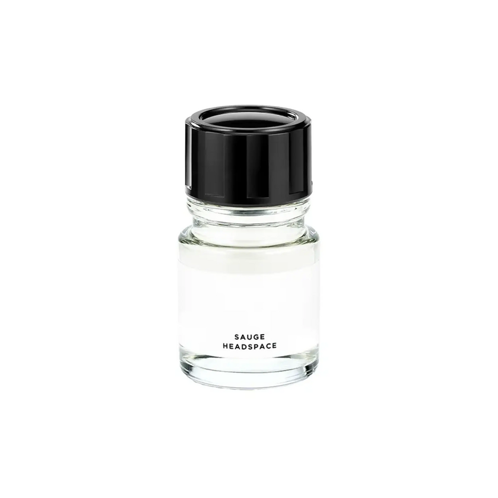 Flacone Di Profumo Headspace Sauge Eau De Parfum 30 Ml Su Sfondo Aromatico E Minerale.