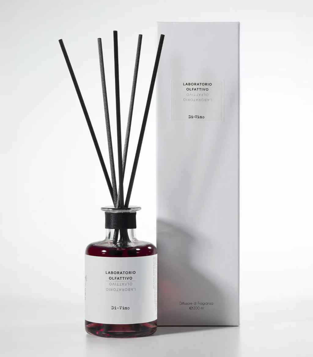 Diffusore Ambiente Di-Vino Laboratorio Olfattivo flacone e scatola con midollini - L'Atelier dei Profumi