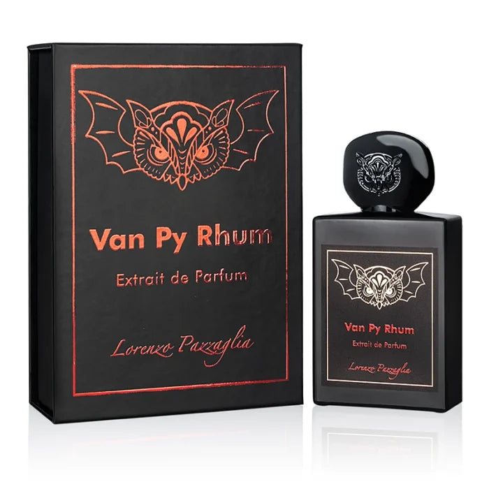 Flacone del profumo Van Py Rhum di Lorenzo Pazzaglia, design iconico con dettagli eleganti | L'Atelier dei Profumi