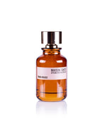 Vista frontale del profumo Tonka Rouge di Maison Tahité, flacone ambrato elegante | L'Atelier dei Profumi