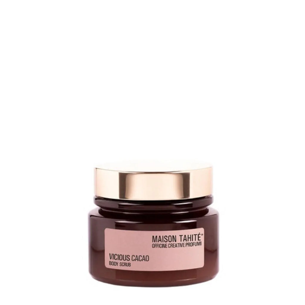 Scrub corpo Maison Tahité Vicious Cacao al cacao e pepe - L'Atelier dei Profumi
