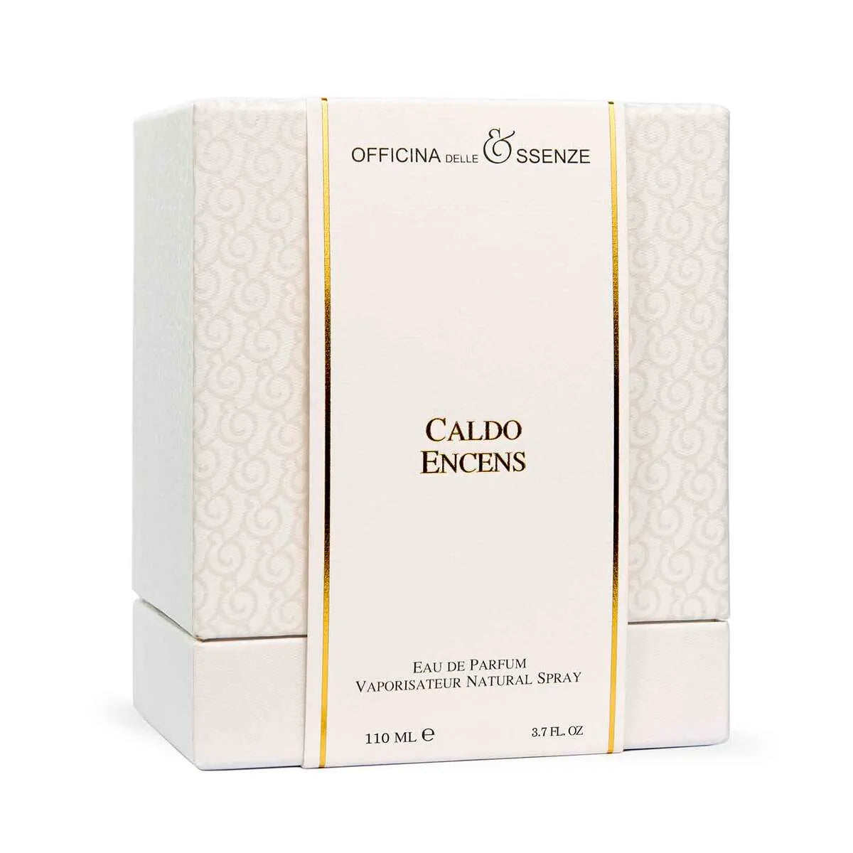 Scatola originale della fragranza Caldo Encens Officina delle Essenze