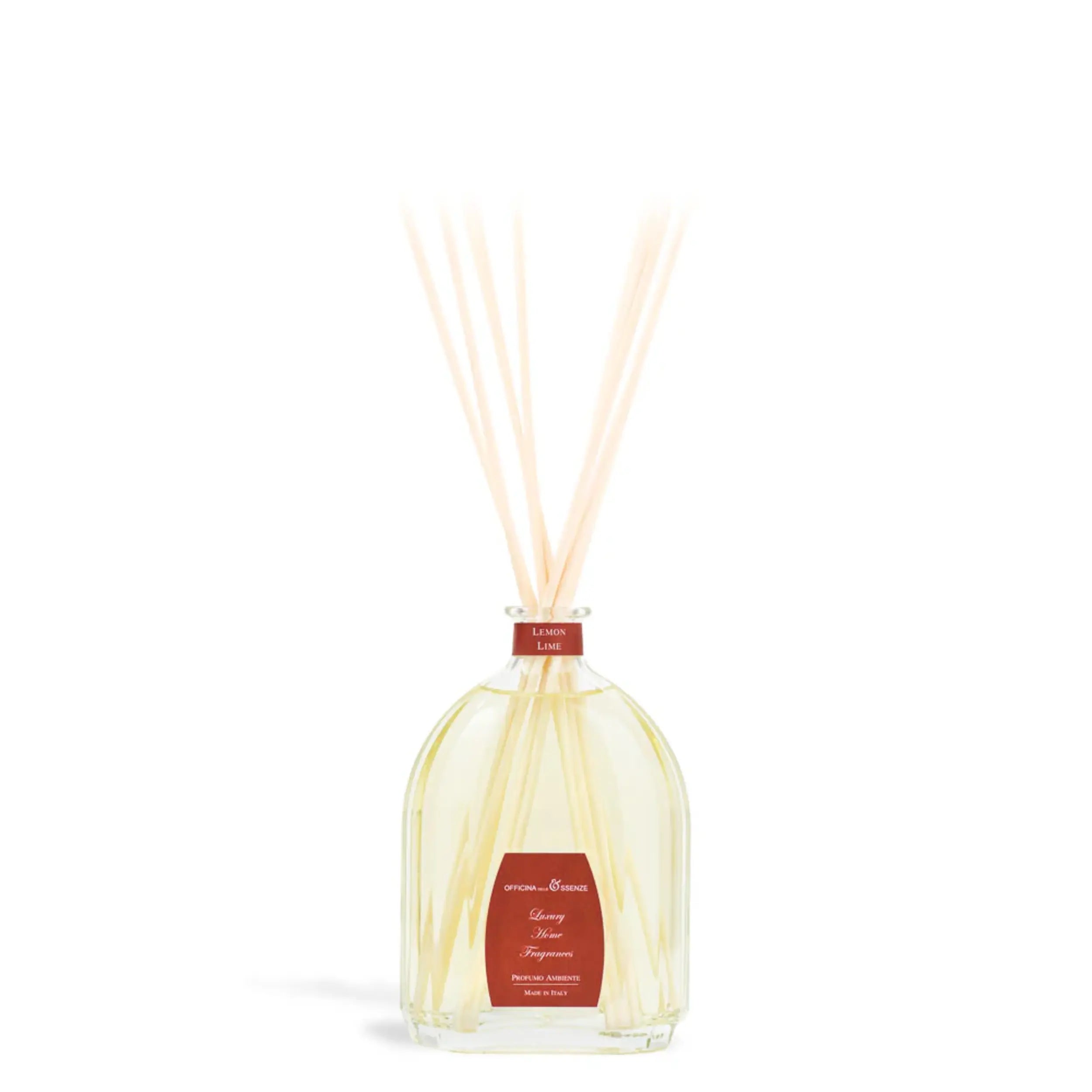 Vista frontale del diffusore d'ambiente Lemon Lime di Officina delle Essenze | L'Atelier dei Profumi