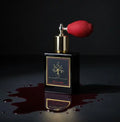Flacone frontale di Animarubra Sulmona Essenza Extrait de Parfum, fragranza intensa e passionale | L'Atelier dei Profumi