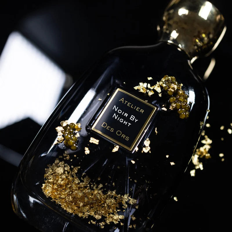 Dettaglio artistico Noir by Night di Atelier Des Ors: fragranza intensa e magnetica - L'Atelier dei Profumi