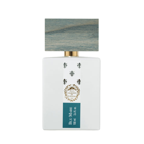 Foto frontale del flacone di profumo Blu Mare di Giardini di Toscana Eau de Parfum. | L'Atelier Dei Profumi