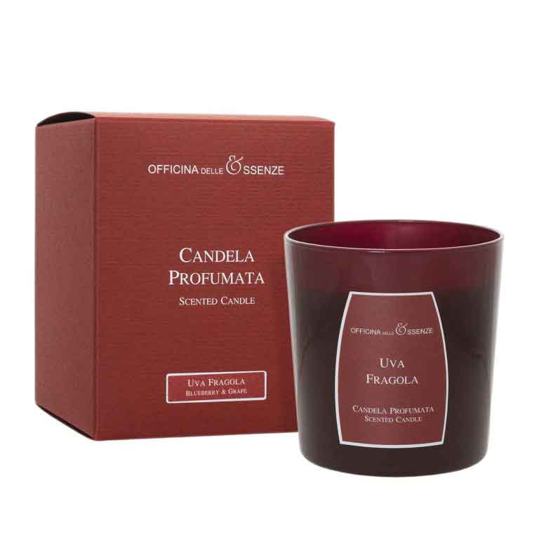 Officina Delle Essenze Uva Fragola Candela Profumata