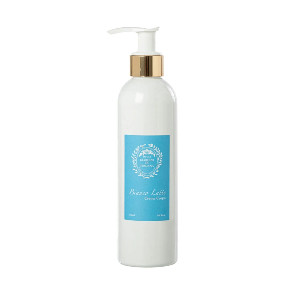 Vista frontale della crema corpo Bianco Latte di Giardini di Toscana | L'Atelier dei Profumi