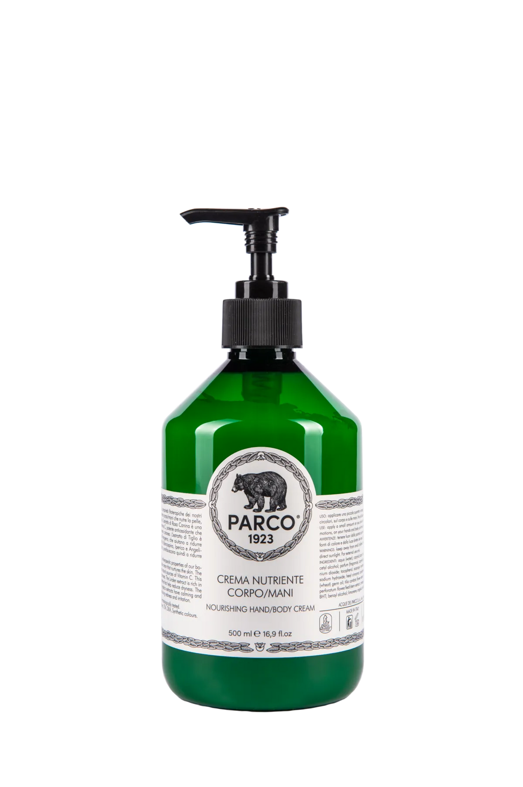 PARCO 1923 | Crema Nutriente Corpo/Mani Texture ricca ma a rapido assorbimento, arricchita con attivi vegetali per una pelle vellutata e rigenerata. L'essenza del Parco Nazionale sempre con te. L'Atelier dei Profumi | Rivenditore Autorizzato acquista in boutique a Teramo o online.