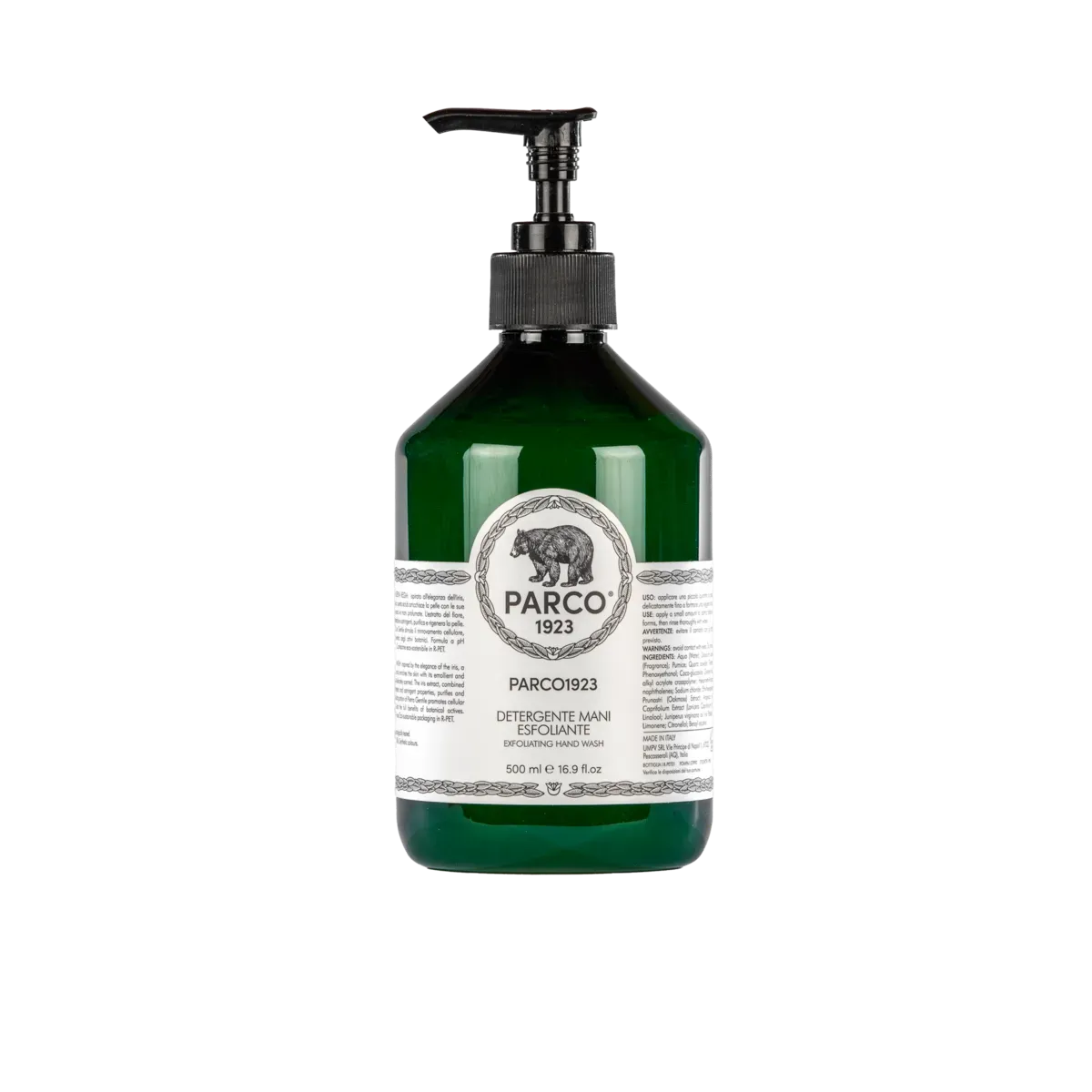 PARCO 1923 | Detergente Mani Scrub Esfoliante L’efficacia della Pietra Gentile e la freschezza botanica del Parco Nazionale in un unico gesto quotidiano. Rendi le tue mani morbide e profumate con l'esclusivo scrub esfoliante. L'Atelier dei Profumi | Rivenditore Autorizzato acquista in boutique a Teramo o online.