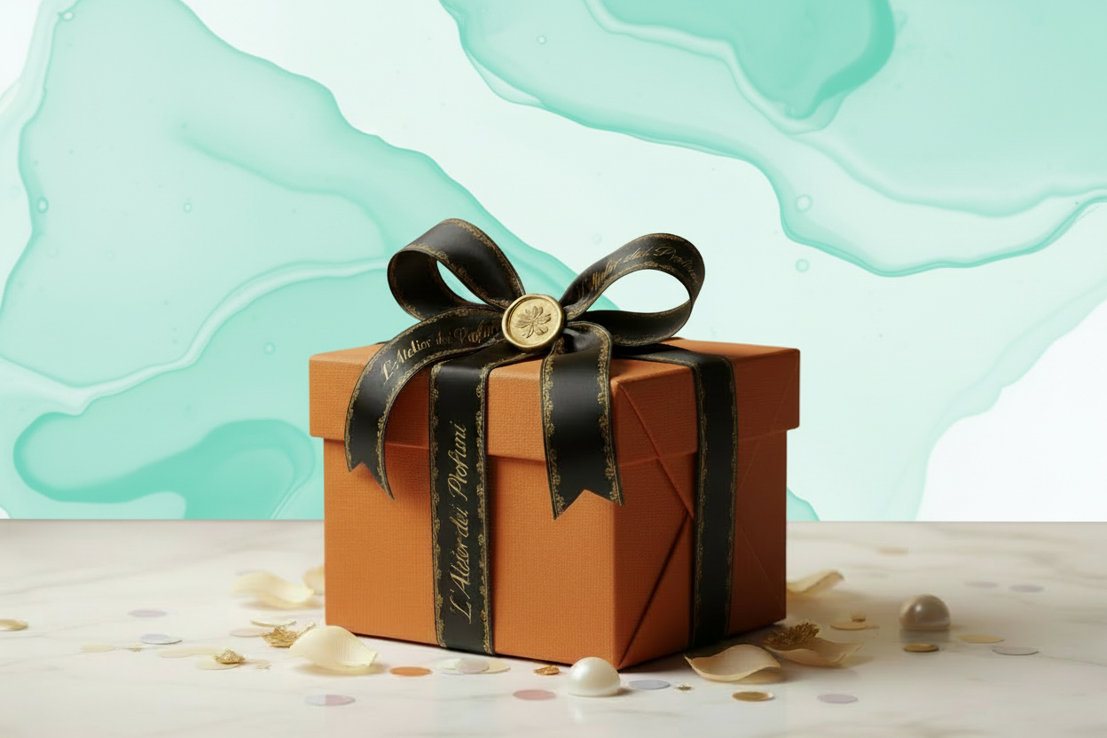 Gift Card elegante de L'Atelier dei Profumi, valida per l'acquisto di profumi di nicchia e skincare in boutique a Teramo o online con spedizione veloce. Il regalo perfetto per scegliere fragranze che sanno di pulito e da scia tra note di oud e vaniglia.
