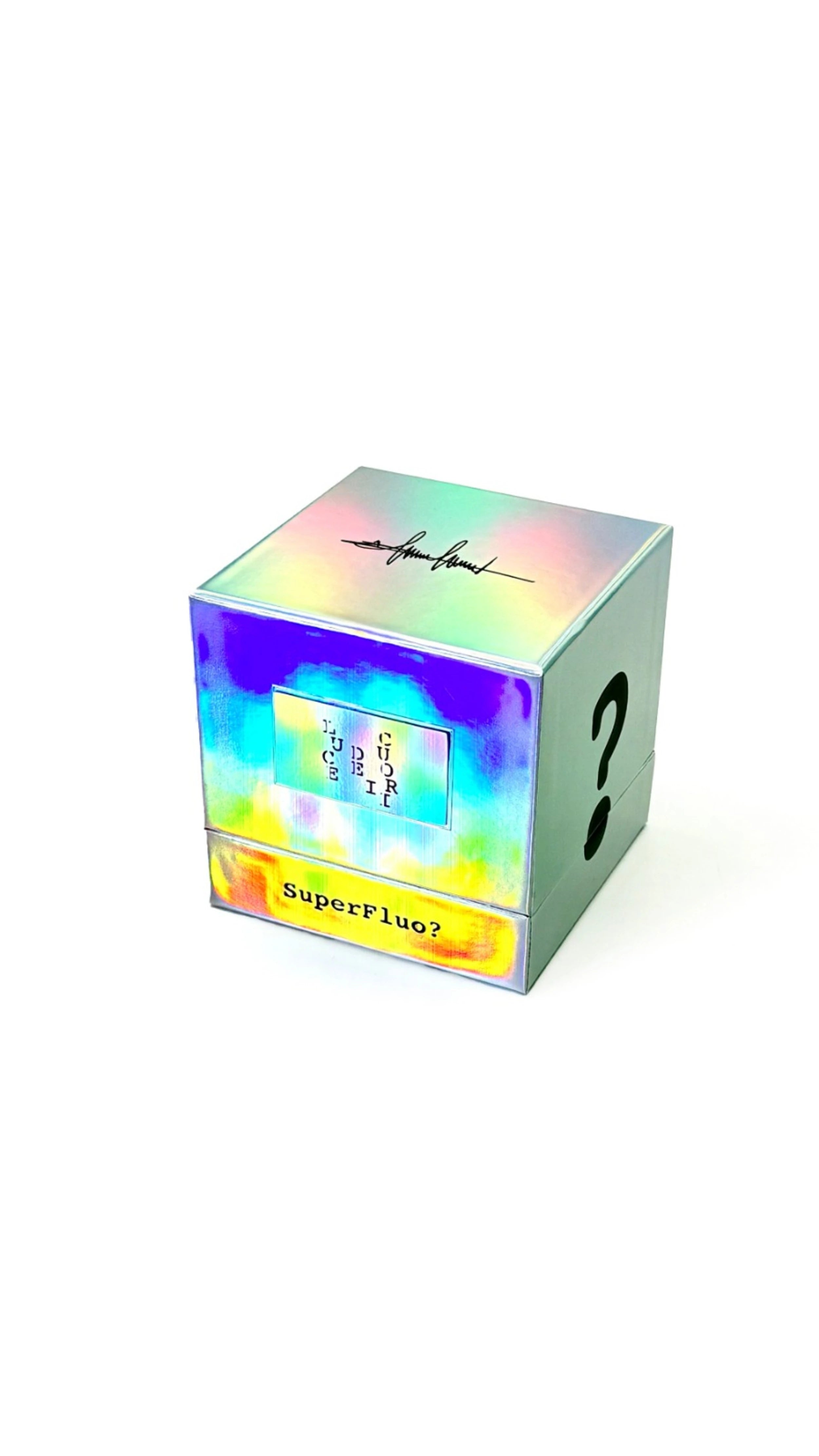 Packaging originale di Luce dei Cuori Filippo Sorcinelli. Un'esperienza sensoriale illuminante acquistabile online con spedizione rapida.