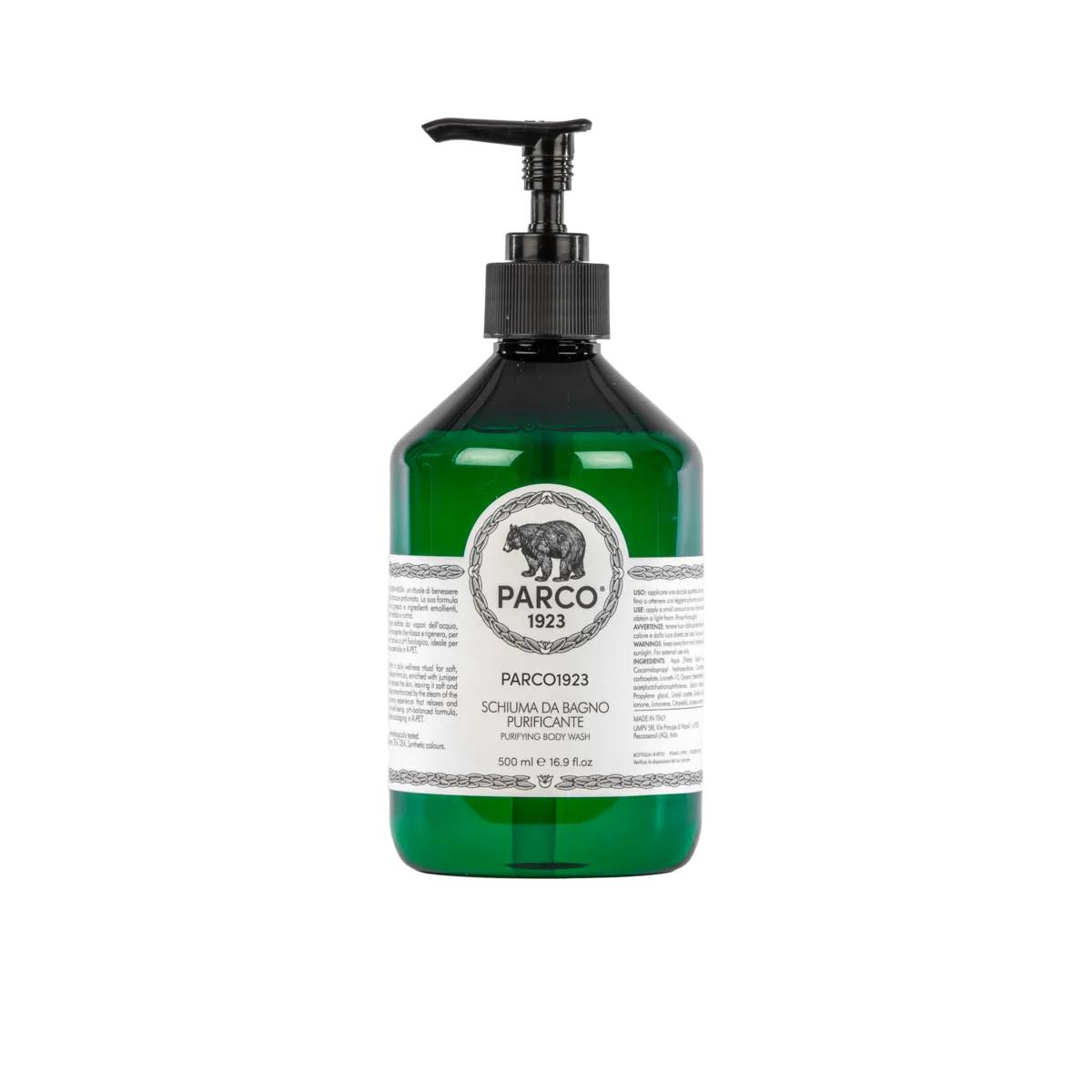PARCO 1923 | Schiuma Da Bagno Delicata Formulata con estratti naturali per rispettare il pH della pelle e regalare un momento di puro benessere. L'essenza della natura incontaminata racchiusa in un flacone elegante. L'Atelier dei Profumi | Rivenditore Autorizzato acquista in boutique a Teramo o online.