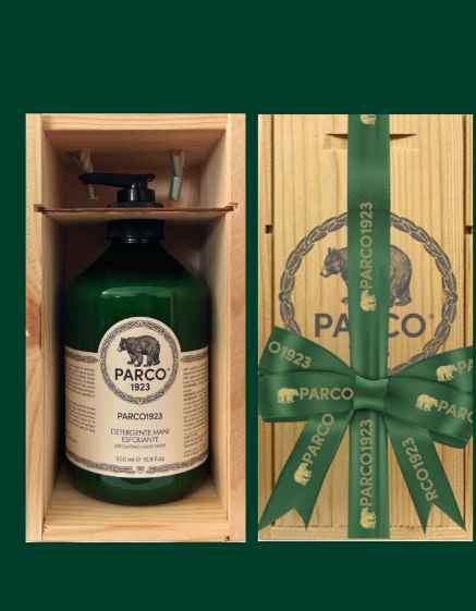 Cofanetto Regalo Detergente Mani PARCO 1923 Scrub Esfoliante con Pietra Gentile