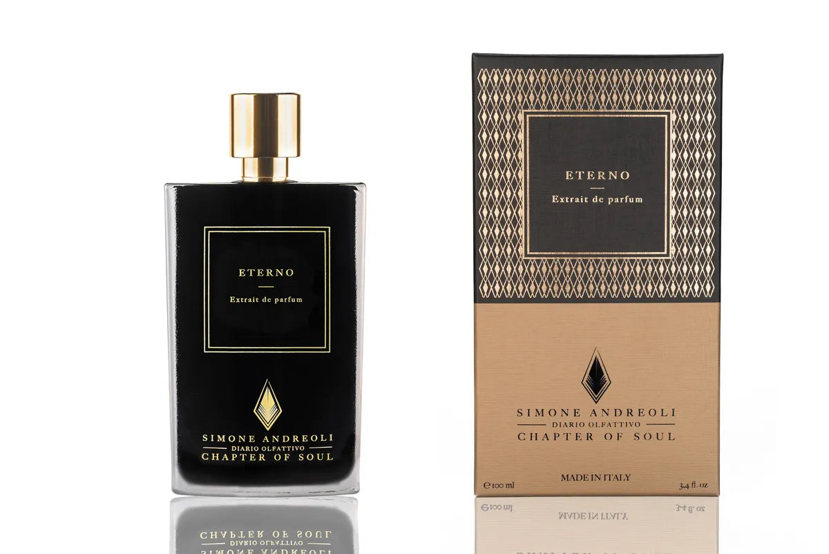 Confezione originale Simone Andreoli Eterno: profumo di nicchia ispirato ai boschi - Boutique Teramo