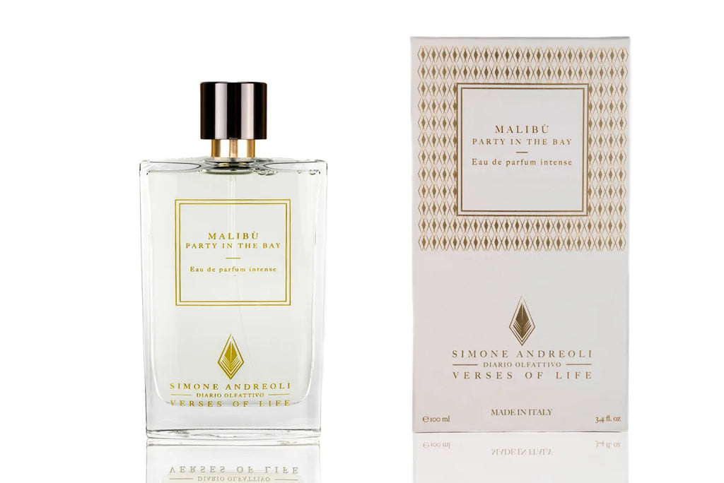 Confezione originale Simone Andreoli Malibù EDP Intense - Disponibile a Teramo Boutique