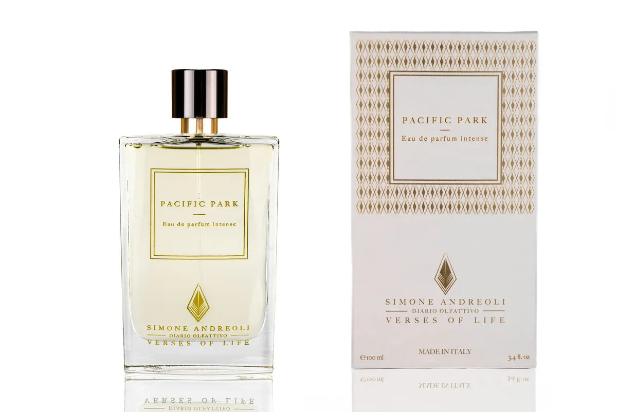 Simone Andreoli Pacific Park: profumo dolce con caramello e zucchero filato - L'Atelier dei Profumi