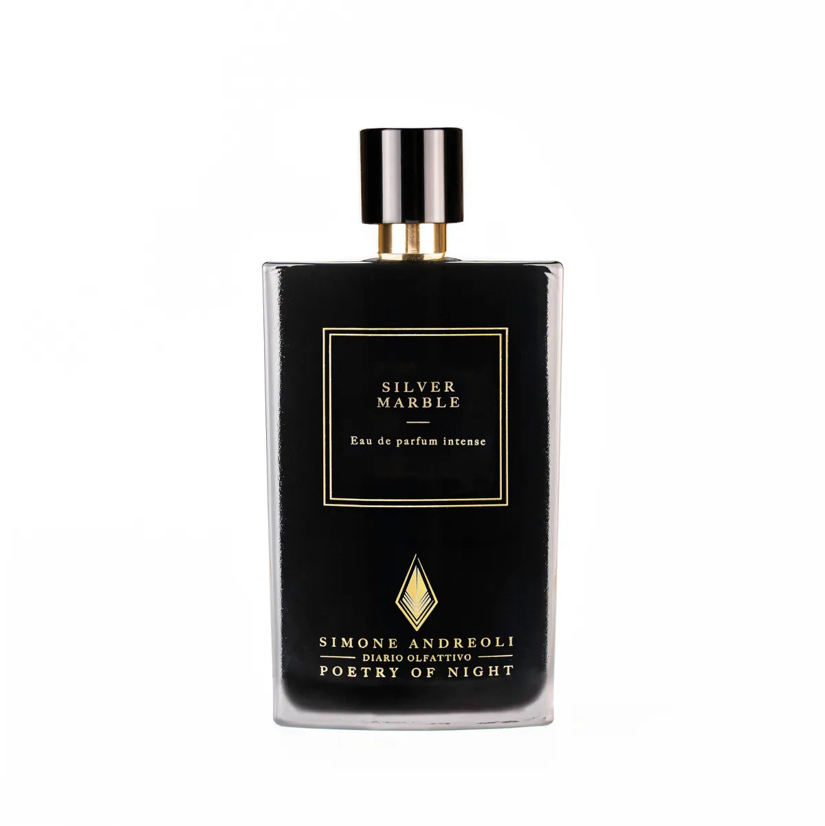 Simone Andreoli Silver Marble: flacone della fragranza fresca e glaciale - L'Atelier dei Profumi