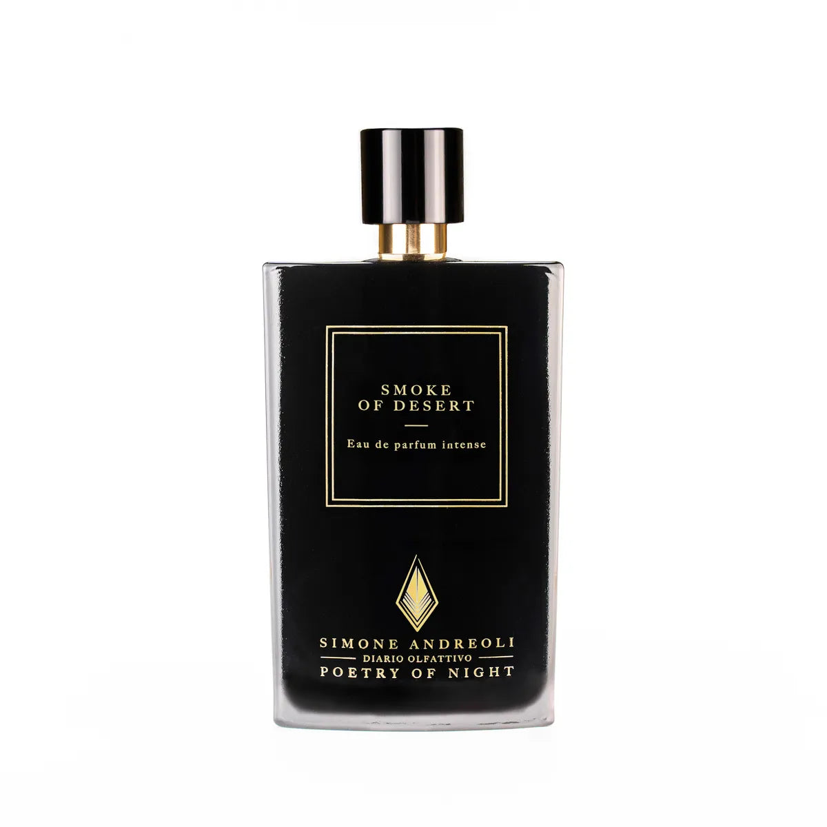 Simone Andreoli Smoke of Desert: flacone della fragranza all'incenso e resine - L'Atelier dei Profumi